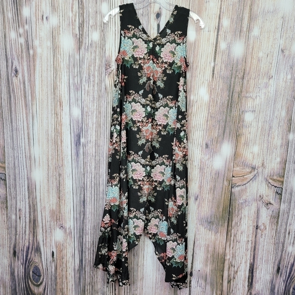 Tolani Collection Printed Asymmetrical Hem Dress View 5